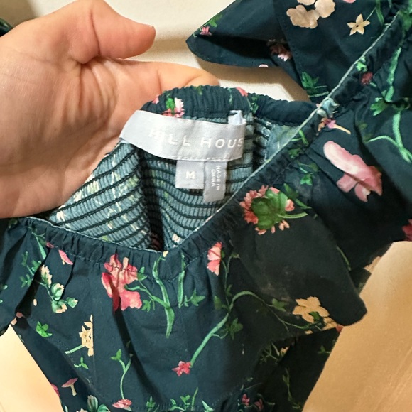 Hill House Ava Dress in discontinued print. Moody floral - Picture 5 of 7